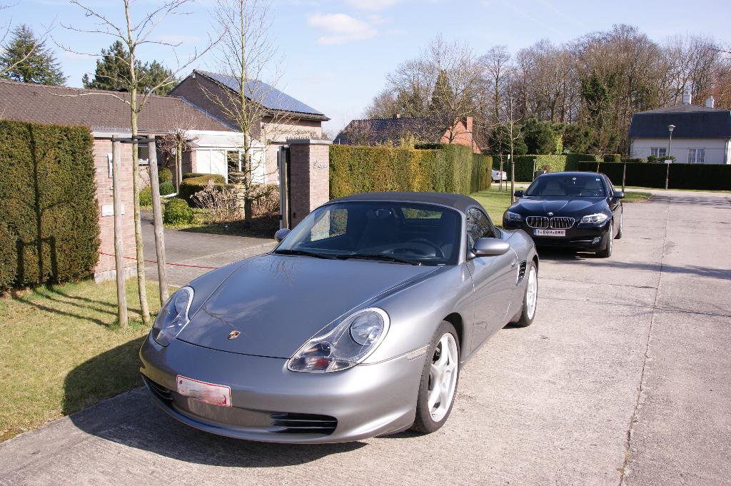 Porsche Boxter 986 met extra Porsche velgen en winterbanden, Achterwielaandrijving, 4 cilinders, Cabriolet, Alcantara