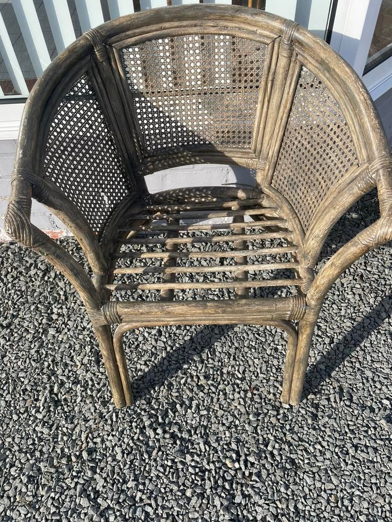 rotan zetels 3 stuks, Tuin en Terras, Ophalen, Gebruikt, Rotan