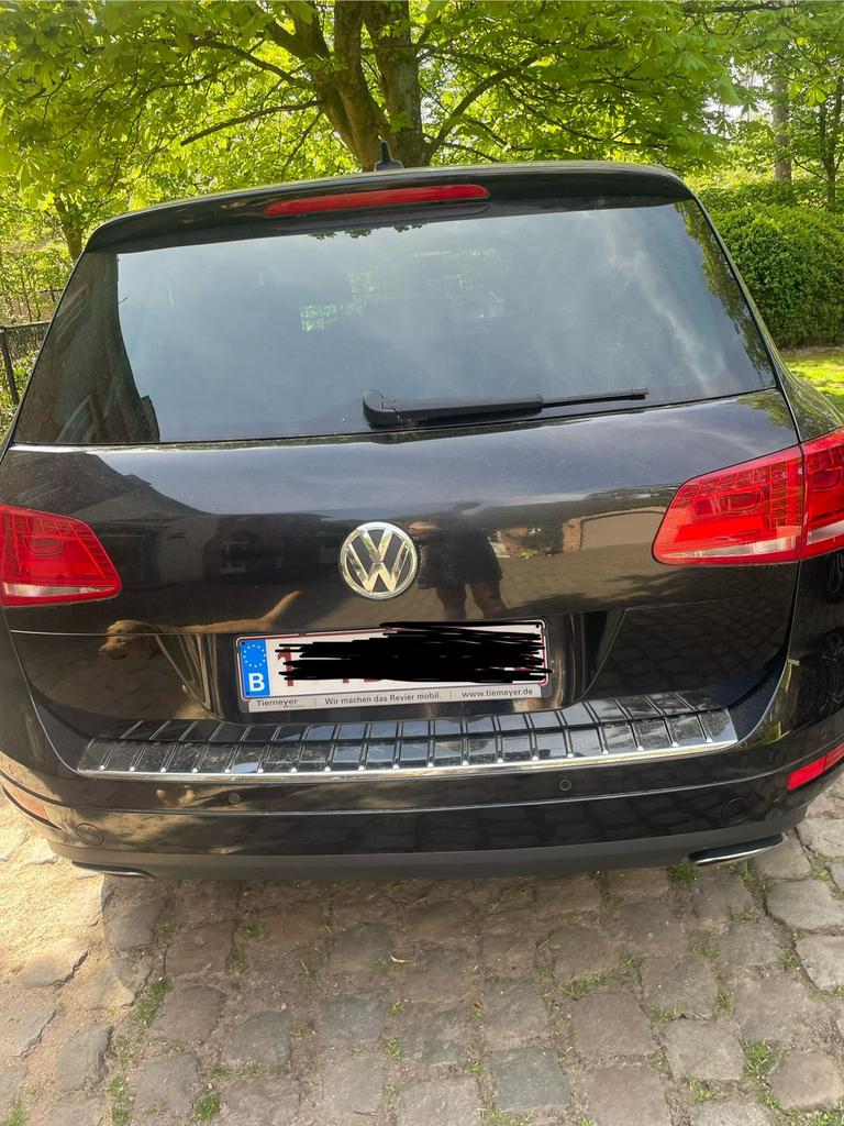‼️volkswagen touareg te koop‼️, Automaat, Zwart, Zwart, Leder