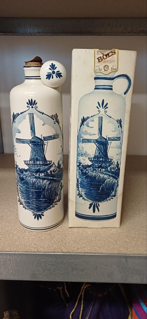 Bols jenever 1979 delfts blauw, Antiek en Kunst, Antiek | Vazen, Ophalen