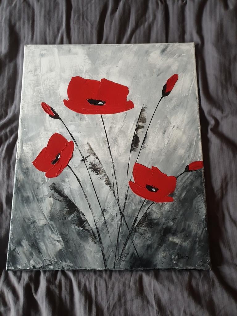 Schilderij met klaprozen

50 op 40 cm

Niet ingekaderd, Enlèvement, Comme neuf, Peinture