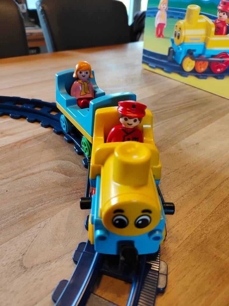 Playmobil 1.2.3 Trein met rails – 6760, Ophalen of Verzenden, Gebruikt, Complete set
