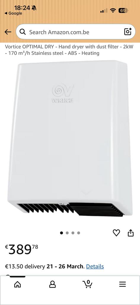 Vortice optimal dry a nieuw!, Articles professionnels, Horeca | Autre, Enlèvement