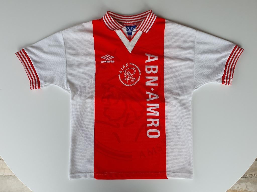 Voetbalshirt Ajax ABN AMRO 1995-1996 (Umbro, kindermaat 45), Verzamelen, Ophalen of Verzenden, Gebruikt, Shirt
