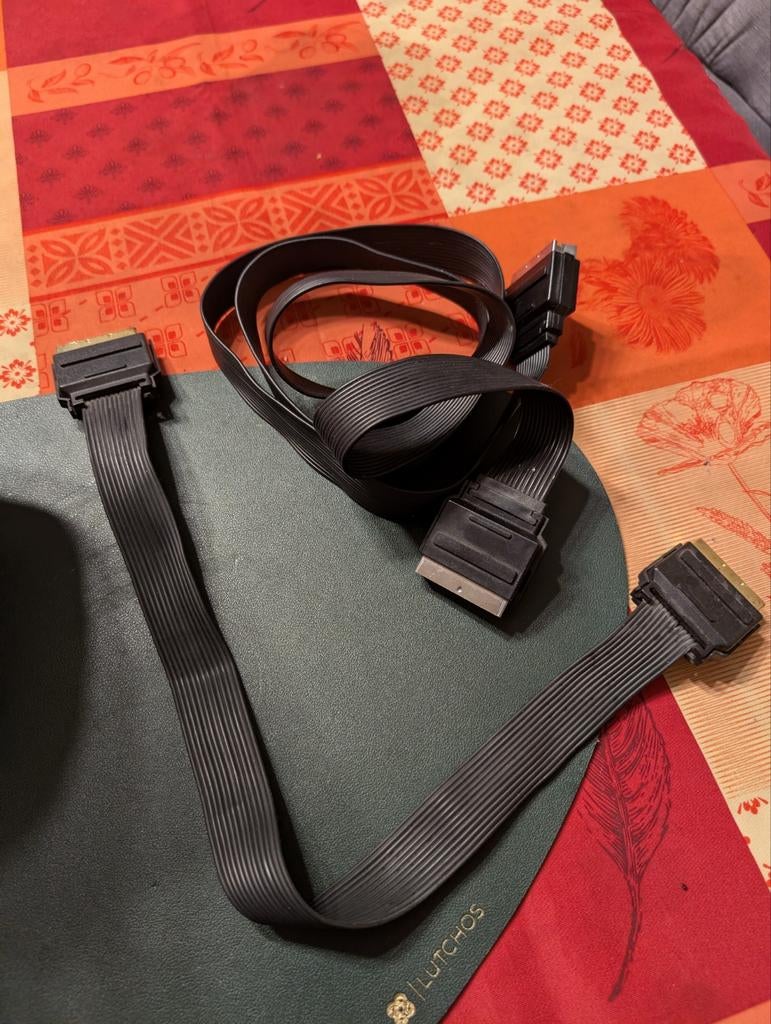 CÂBLES PÉRITEL POUR ENREGISTREUR VIDÉO VHS ET LECTEUR DVD, TV, Hi-fi & Vidéo, Enlèvement ou Envoi