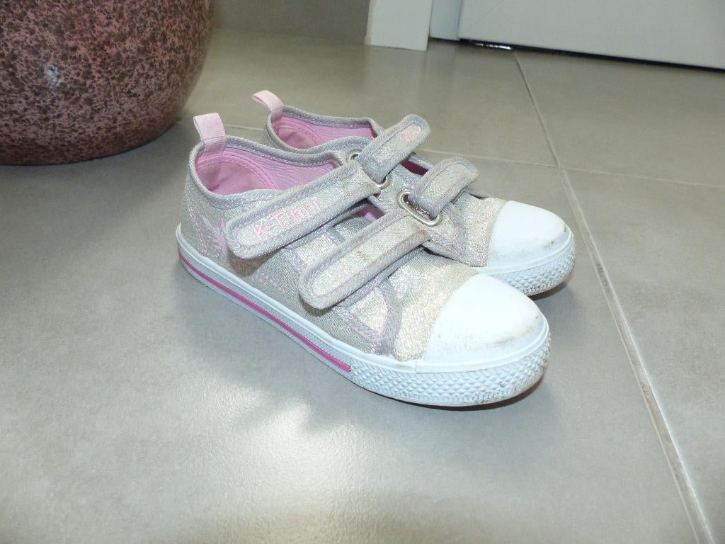Baskets K-Tinni grises argentées - taille 30, Enlèvement ou Envoi, Comme neuf, Chaussures, Fille