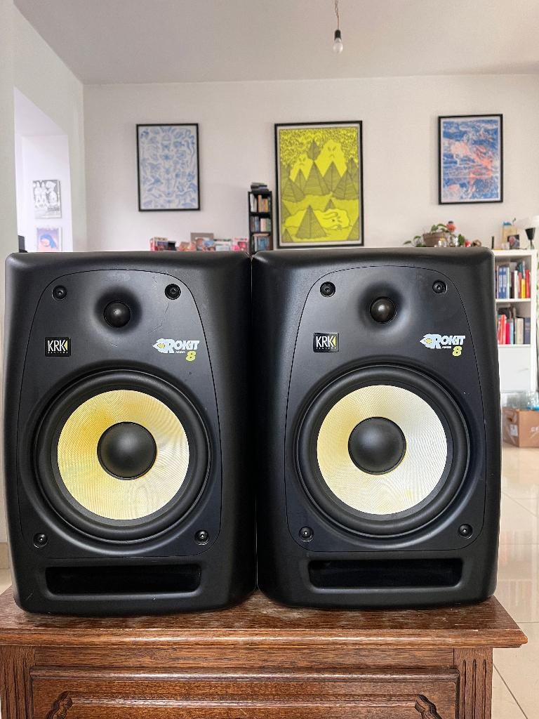 KRK Rokit 8 RPG2, TV, Hi-fi & Vidéo, Enceintes, Autres marques, 60 à 120 watts, Enlèvement, Utilisé