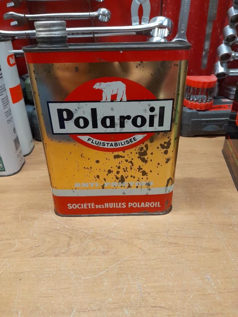 ancien bidon huile vide polaroil fluistabilisée, Envoi, Utilisé, Autres types