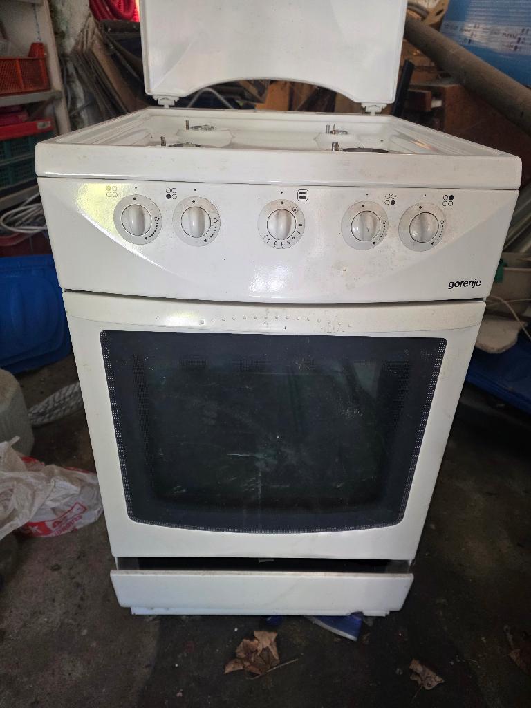 Gazinière, Gaz, 85 à 90 cm, 4 zones de cuisson, Comme neuf