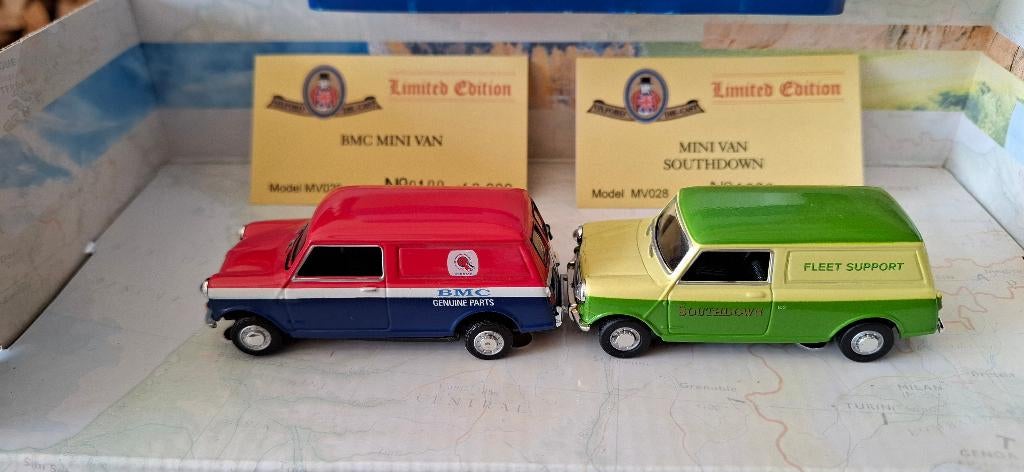 Lot 2x VAN AUSTIN MINI Mk2 BMC Parts+Fleet 1/43 OXFORD Neuf, Hobby en Vrije tijd, Modelauto's | 1:43, Nieuw, Auto, Universal Hobbies