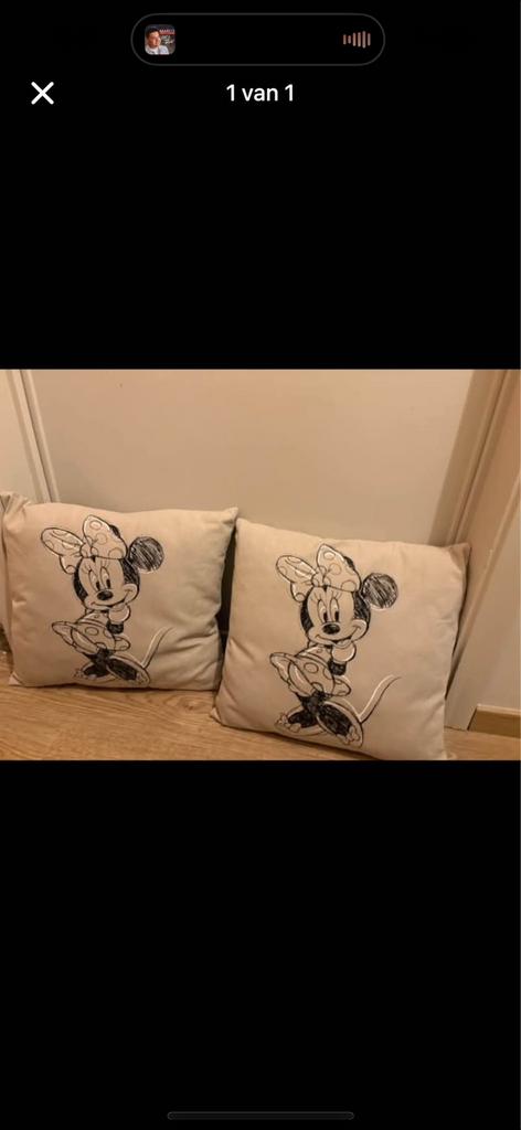 Coussins Mickey Mouse 40 x 40 cm, Enlèvement, Comme neuf