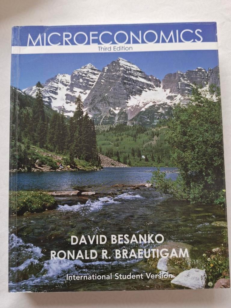 Microeconomics, Ophalen of Verzenden, Zo goed als nieuw, Economie en Marketing, David Besanko