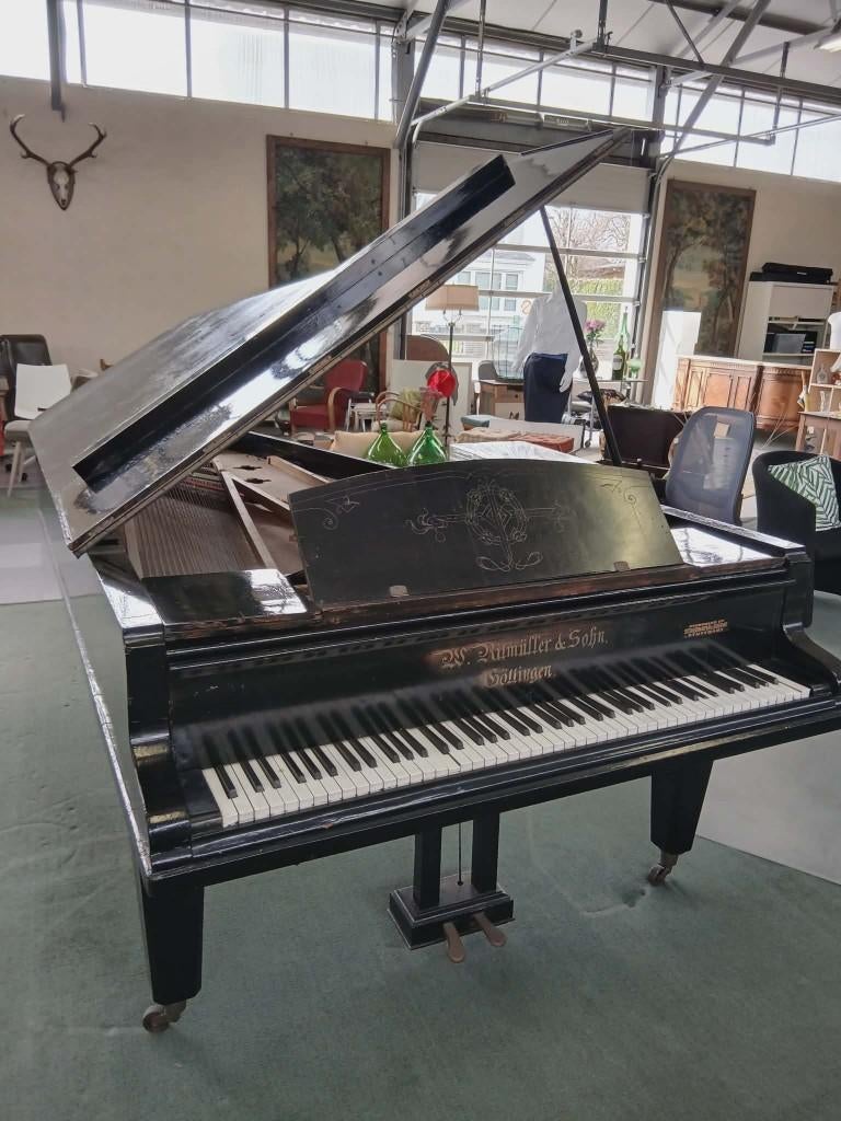 Vleugel concert piano, Muziek en Instrumenten, Piano's, Ophalen, Zwart, Piano