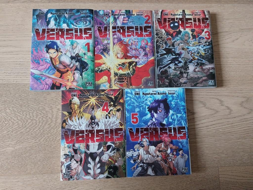 Versus Mangas 5 tomes neufs, Ophalen