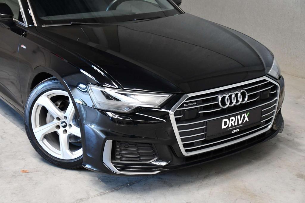 Audi A6 S-Line - Quattro - 40TDI - DAB - ACC - Trekhaak, Auto's, Gebruikt, 4 cilinders, Alcantara, Zwart