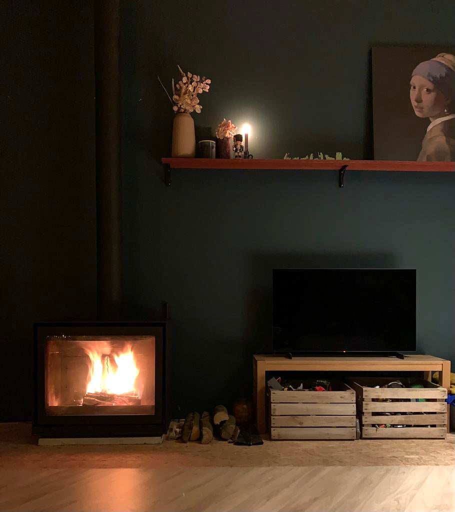 Barbas box 20 80 Nieuwstaat, Maison & Meubles, Poêles, Comme neuf, Autoportant, Poêle à bois, Bois, Enlèvement