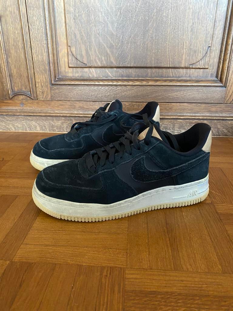 Nike air force 1 noir, Zwart, Ophalen of Verzenden, Sneakers, Gedragen