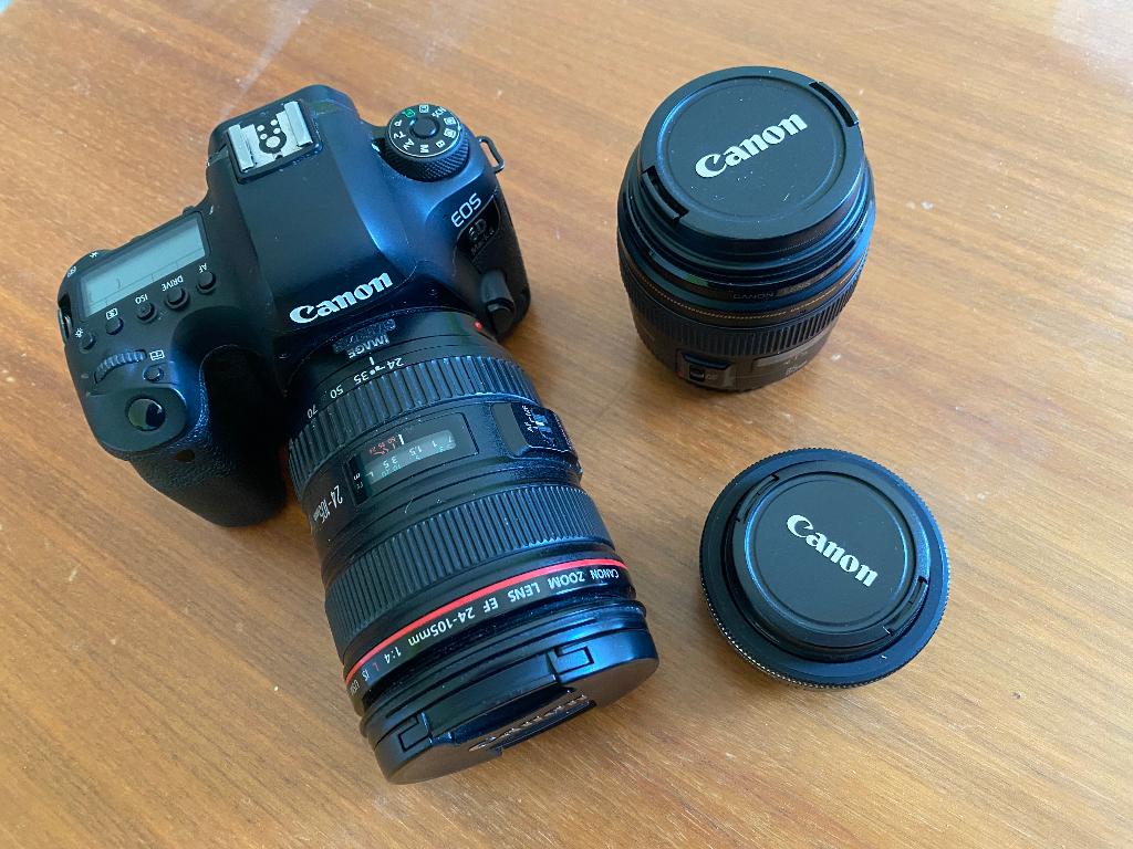 Appareil photo Canon EOS 6D MK2 + objectif 24-105mm Série L, Ophalen, Gebruikt, Spiegelreflex, Canon