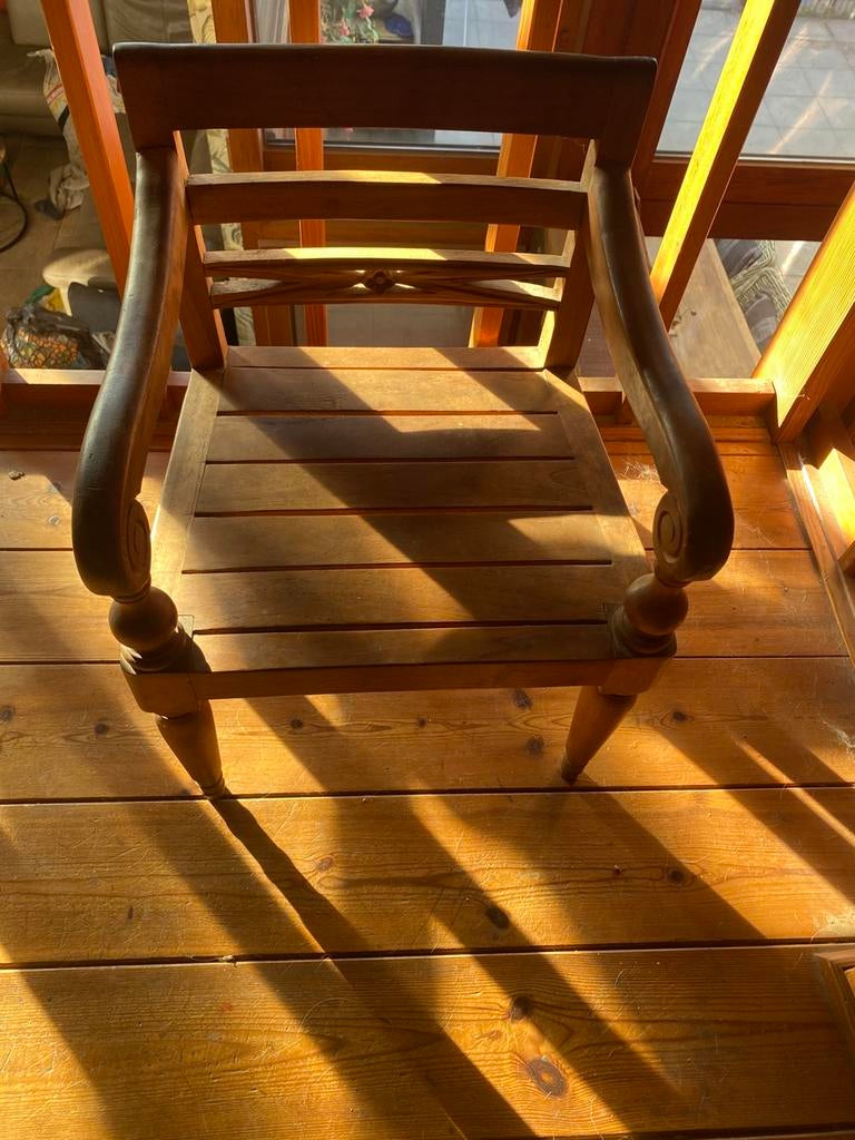 Kinderstoeltje in Teak, Kinderen en Baby's, Ophalen, Zo goed als nieuw