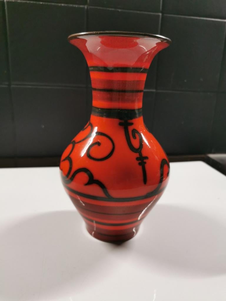 Plateel. Vintage. Vaas, Antiek en Kunst, Ophalen of Verzenden