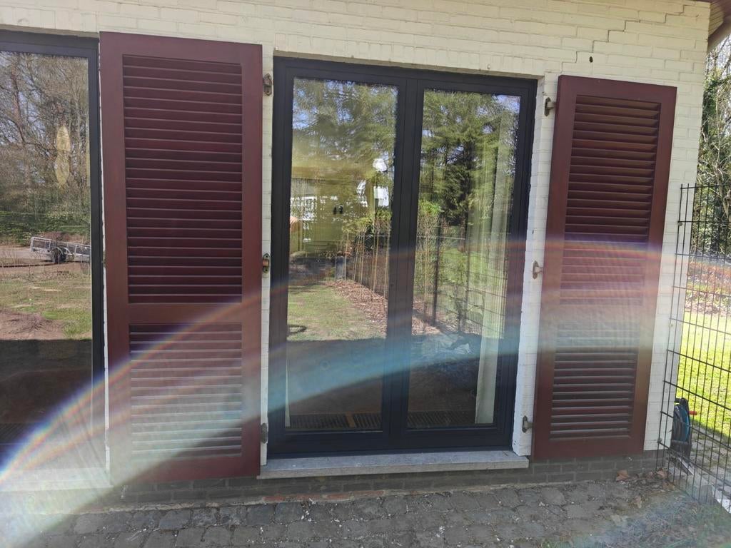 Hardhouten luiken perfecte staat, Overige typen, Zo goed als nieuw, 150 tot 225 cm, Hout