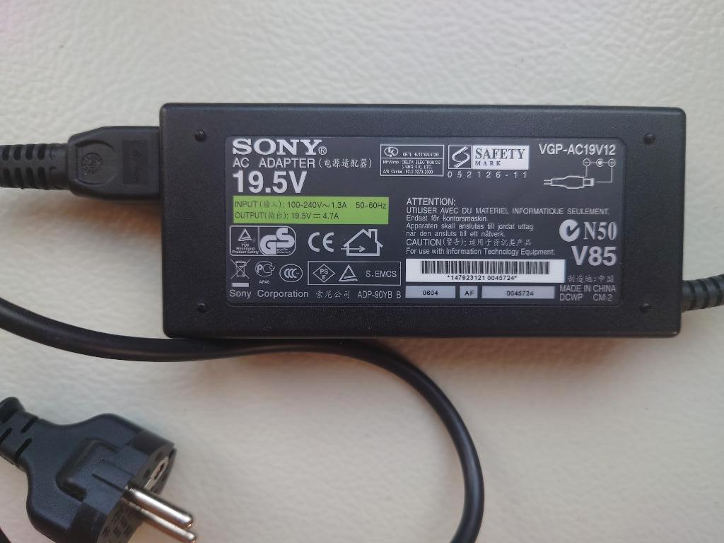 Sony AC adapter VGP-AC19V12, Informatique & Logiciels, Enlèvement ou Envoi, Utilisé, Sony