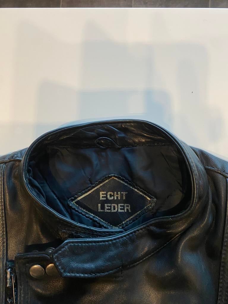 Veste en cuir de motard T46, Motoren, Ophalen of Verzenden, Tweedehands, Heren, Jas | leer