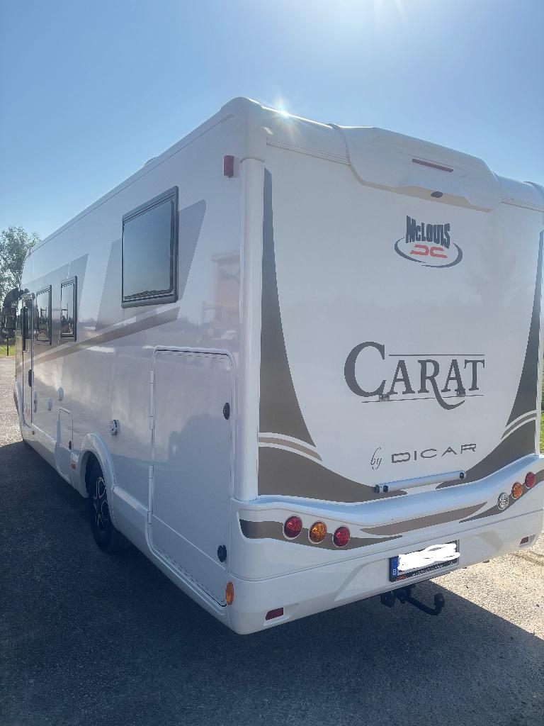 MC LOUIS CARAT 873  5 zitplaatsen, airco, trekhaak, topstaat, Jusqu'à 5, Fiat, Intégral, Réfrigérateur