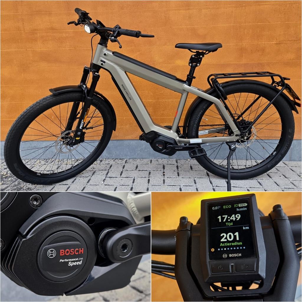R&M Supercharger2 GT Vario HS Kiox 49Cm 1000Wh speedpedelec, Zo goed als nieuw, 51 tot 55 cm, 50 km per accu of meer, Ophalen