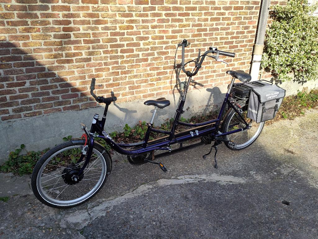 Huka-copilot, ouder-kind-tandem elektrisch, Fietsen en Brommers, Ophalen, Gebruikt, Minder dan 10 versnellingen