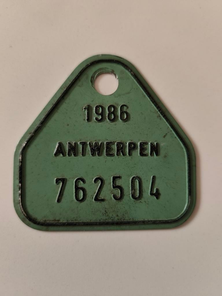 plaque de vélo, Collections, Enlèvement