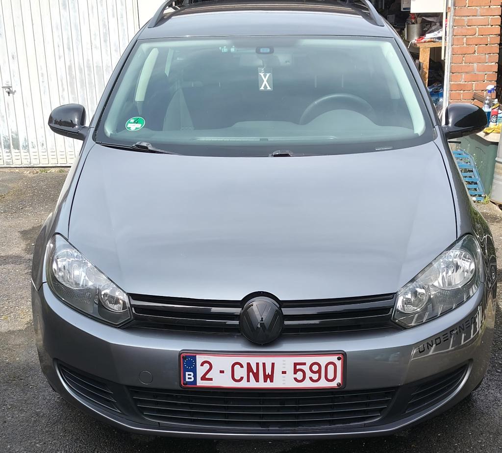 VOLKSWAGEN Golf 6 Variant Benzine 1.6 2009 Gekeurd V Verkoop, Auto's, Volkswagen, Voorwielaandrijving, Euro 5, Stof, Zwart