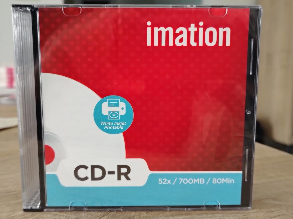 Pak van 10 Cd-r white printable met kleine doosjes, Computers en Software, Beschrijfbare discs, Ophalen, Nieuw, Cd