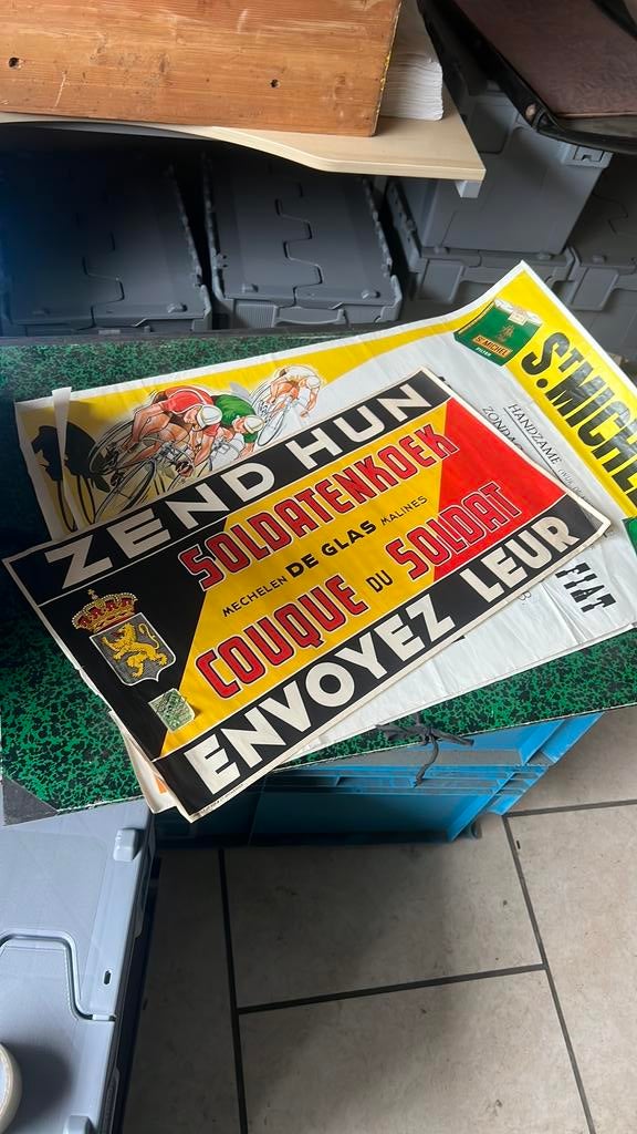 Zeldzame affiche 1939 Soldatenkoek, Verzamelen, Ophalen of Verzenden