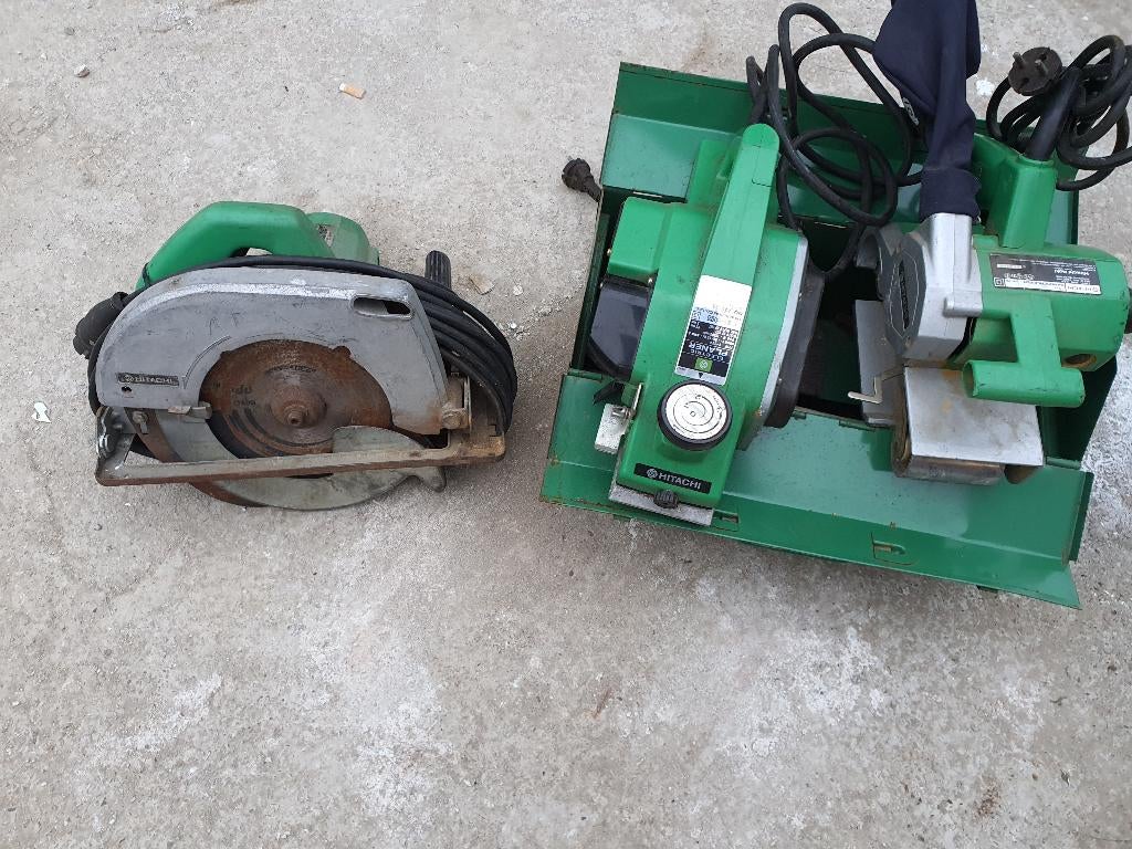 hitachi prof.schaafmachine & Bandschuurmachine & cirkelzaagm, Ophalen, Zo goed als nieuw, 1200 watt of meer, Bandschuurmachine