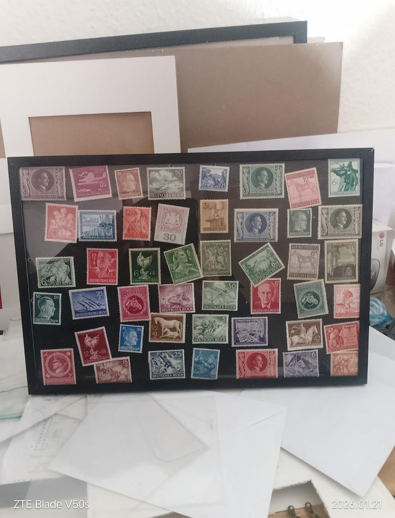 46 timbres de l'Empire allemand, Envoi