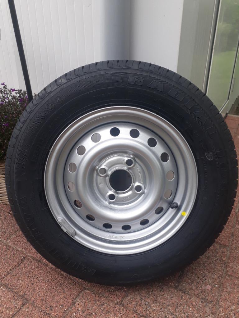 torsie as 750 kg = €115, 1000 kg, as aanhangwagen, wielen, Auto-onderdelen, Banden en Velgen, Banden en Velgen, All Season, 13 inch