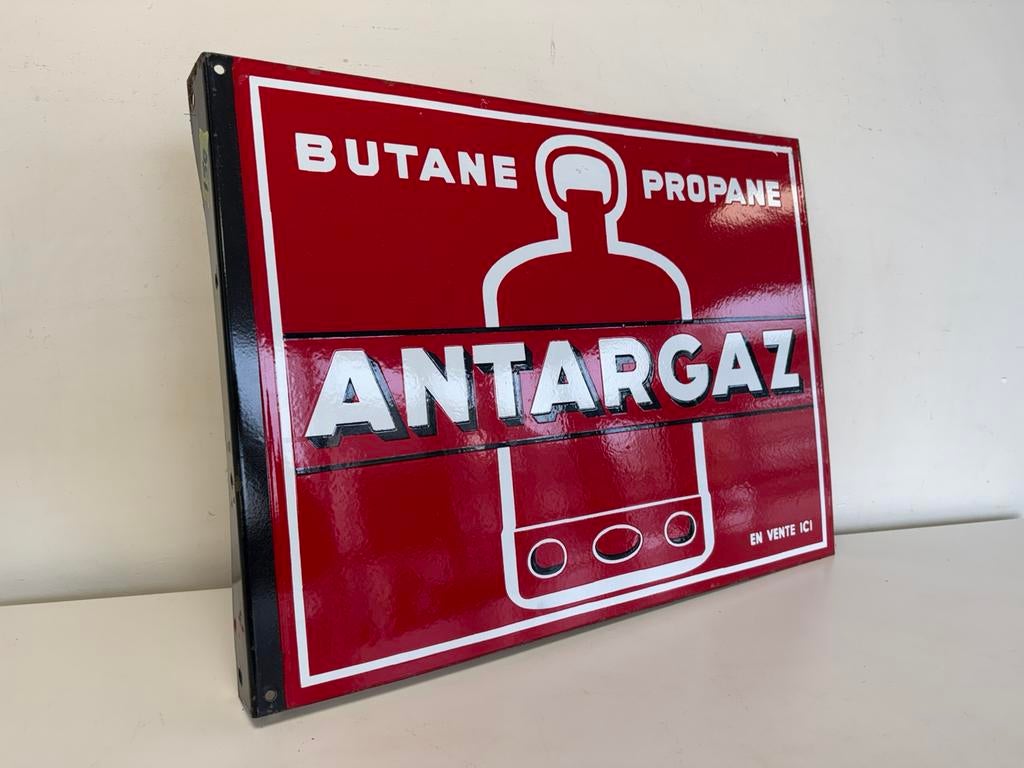 ANTAR emaille reclamebord, Ophalen of Verzenden, Gebruikt, Reclamebord