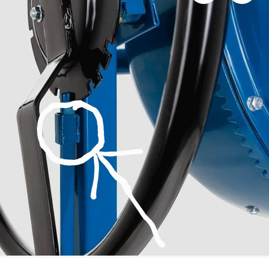 Bétonnière 180L, Enlèvement