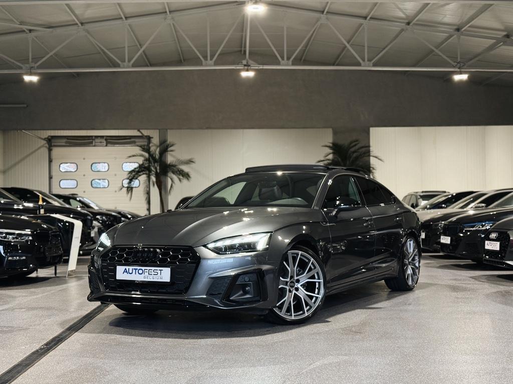 Audi A5 Sportback S-Line Competition Daytona - Garantie, Auto's, Leder, 5 deurs, Zilver of Grijs, A5