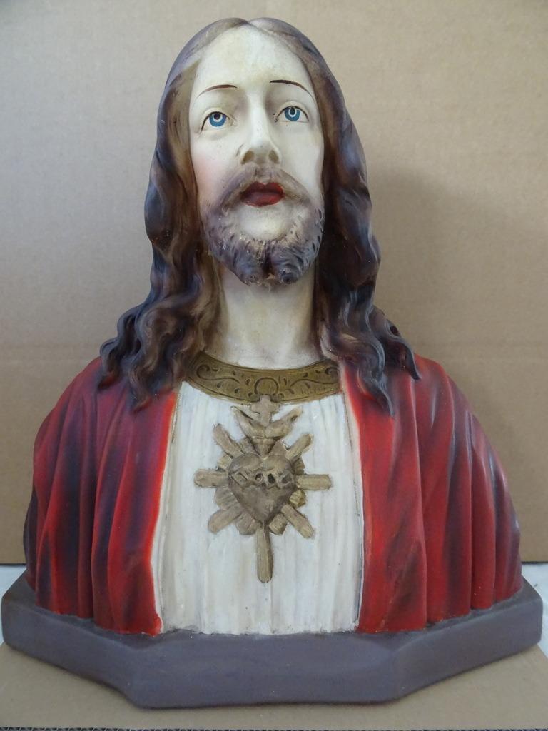 Statue Jésus antique Jean Carli buste Jésus 1925-1940, Antiquités & Art, Enlèvement ou Envoi