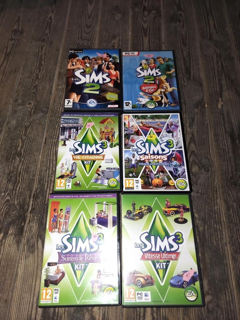 Lot de jeux pc les sims, Consoles de jeu & Jeux vidéo, Enlèvement ou Envoi, Utilisé