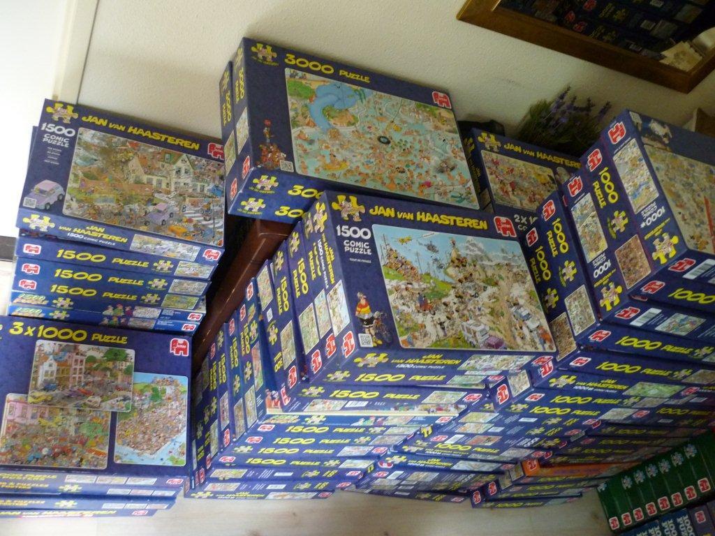 Héél veel Jan van Haasteren puzzels 150 t/m 5000 stukjes, Hobby en Vrije tijd, Denksport en Puzzels, Zo goed als nieuw, Legpuzzel