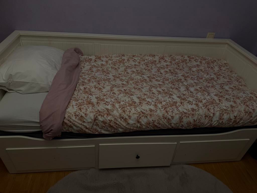 IKEA HEMNES lit banquette 2 places, Enlèvement, Utilisé, Deux personnes