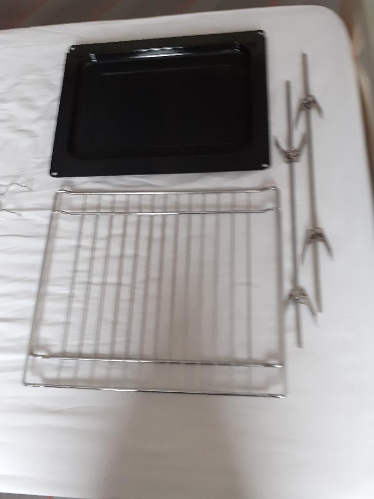 bakplaat, rooster en grillspitijzers NIEUW  (samen of apart), Ophalen of Verzenden, Nieuw, Vrijstaand, Oven