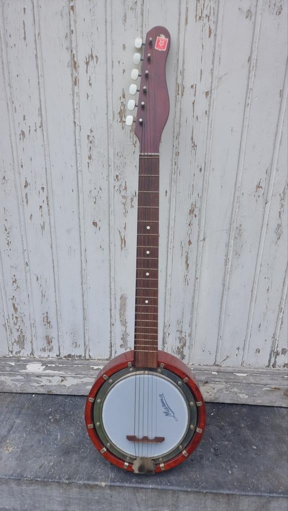 Banjo-Guitare 6 cordes MARMA - Vintage RDA, Muziek en Instrumenten, Snaarinstrumenten | Banjo's, Ophalen, Gitaarbanjo
