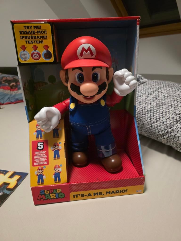 MARIOBROS Mario Sonore 'It's a me' figuur - 30 cm, Verzamelen, Ophalen