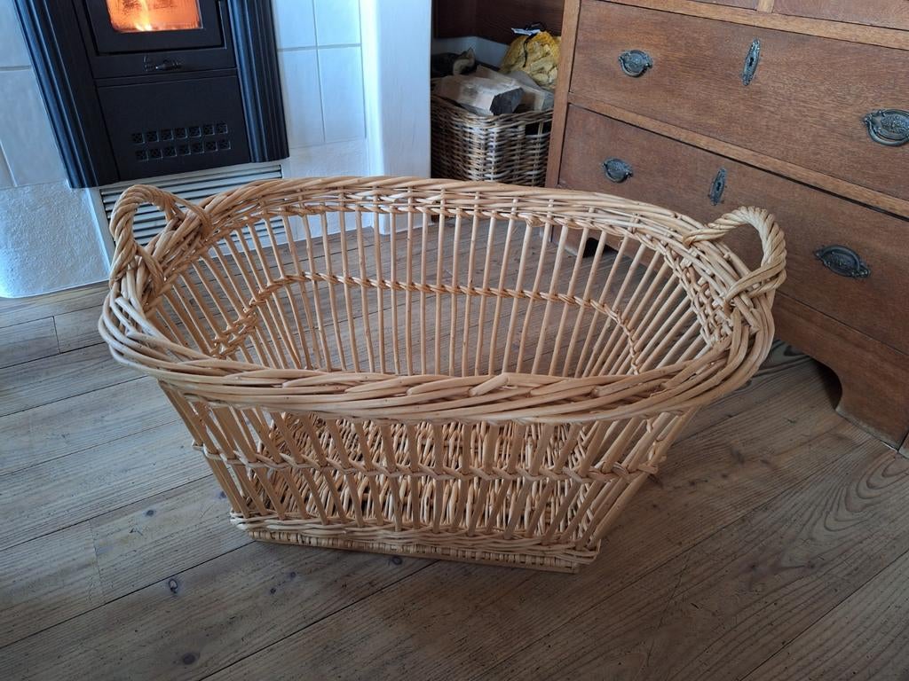 Rieten wasmand, Ophalen