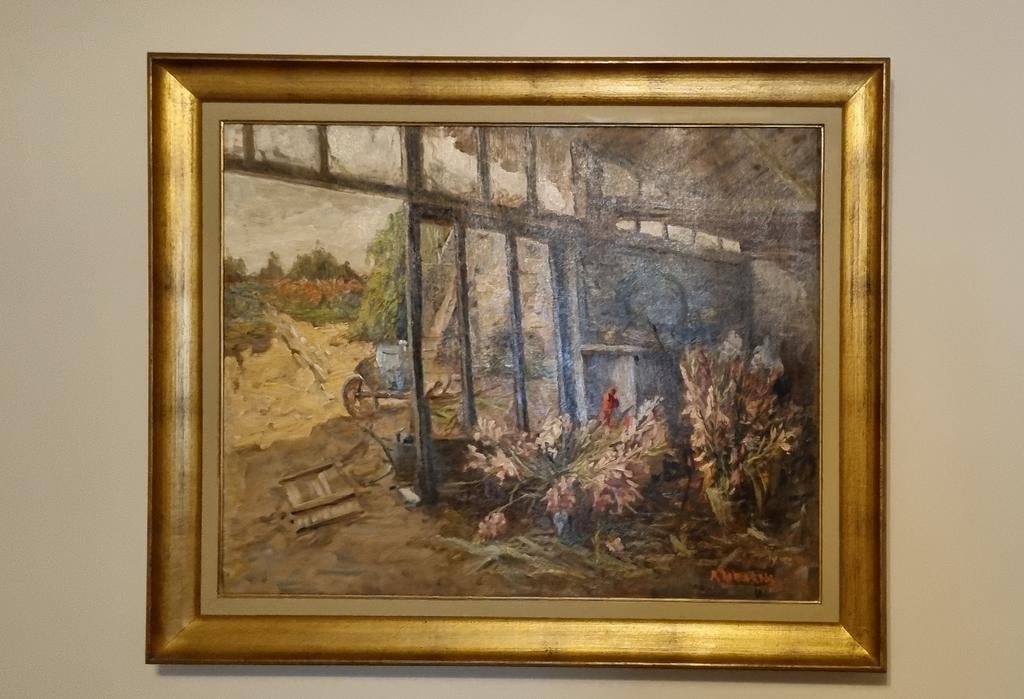 Huile sur toile signée, Enlèvement