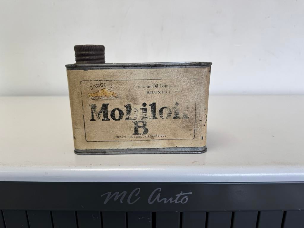 Bidon d'huile Mobilol oil B 1 litre, Collections, Enlèvement ou Envoi, Utilisé, Emballage